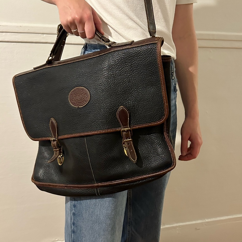 Roots Leather Briefcase